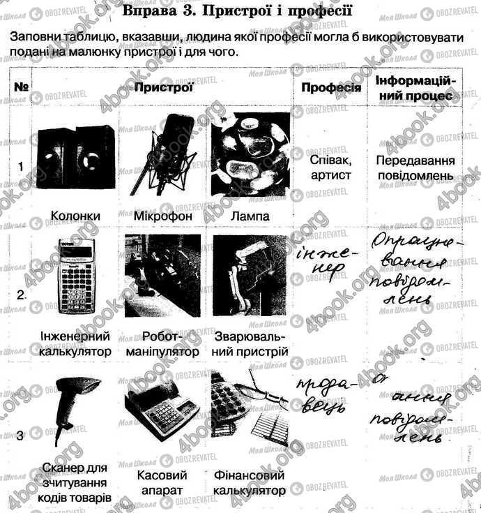 ГДЗ Інформатика 5 клас сторінка Стр.11 Впр.3